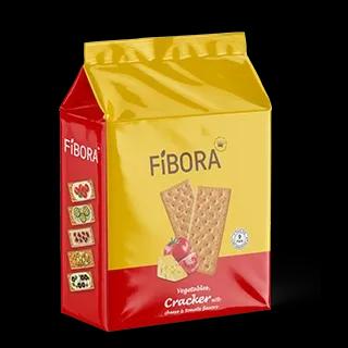 کراکر سبزیجات با طعم پنیر و گوجه فیبورا-315 گرم