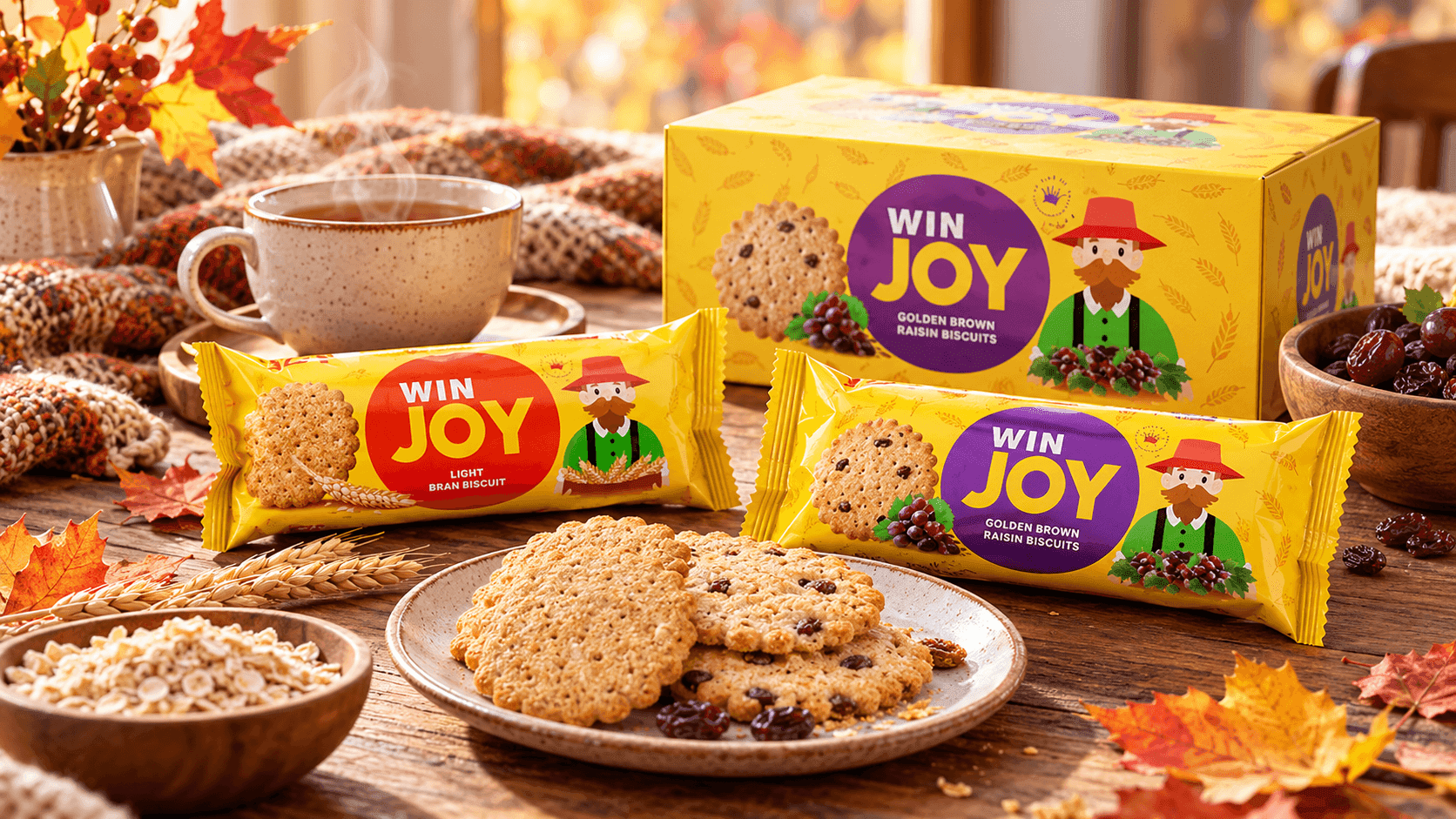 Autumn Win Joy Biscuit Tea Time.png